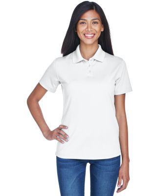 8445L UltraClub Ladies' Cool & Dry Stain-Release P in White