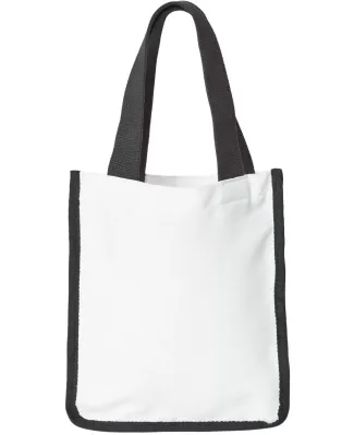 Liberty Bags PSB810 Sublimation Small Tote Bag in White/ black
