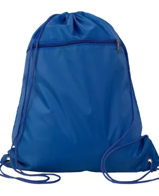 Q-Tees Q135200 Polyester Cinchpack in Royal