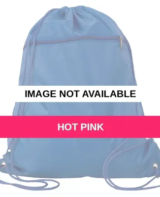 Q-Tees Q135200 Polyester Cinchpack Hot Pink