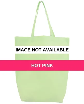 Q-Tees Q1251 Non-Woven Gusset Bottom Tote Hot Pink