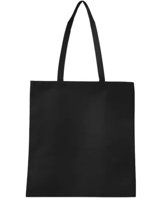 Q-Tees Q126300 Non-Woven Tote Bag in Black