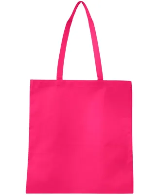 Q-Tees Q126300 Non-Woven Tote Bag in Hot pink