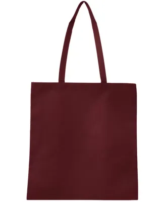 Q-Tees Q126300 Non-Woven Tote Bag in Maroon