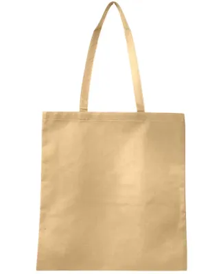 Q-Tees Q126300 Non-Woven Tote Bag in Natural
