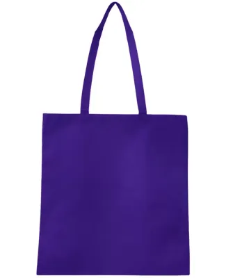 Q-Tees Q126300 Non-Woven Tote Bag in Purple