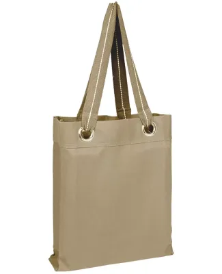 Q-Tees Q1630 Large Grommet Tote in Natural
