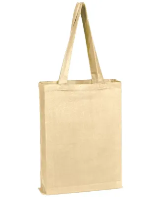 Q-Tees Q800GS Canvas Gusset Promotional Tote in Natural