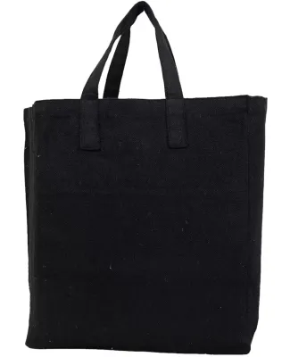Q-Tees S900 Sustainable Grocery Bag in Black