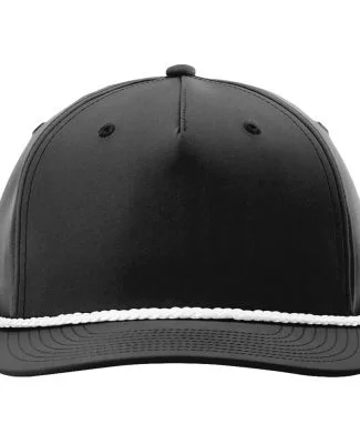 Richardson Hats 258 Braided Performance Cap in Black/ white