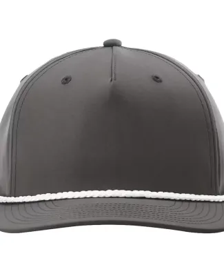 Richardson Hats 258 Braided Performance Cap in Dark grey/ white