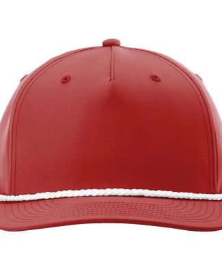 Richardson Hats 258 Braided Performance Cap in Red/ white