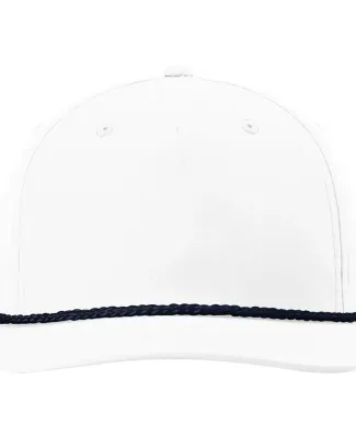 Richardson Hats 258 Braided Performance Cap in White/ navy