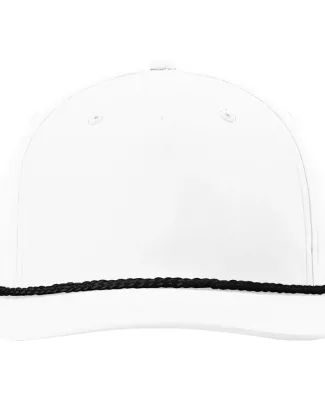 Richardson Hats 258 Braided Performance Cap in White/black