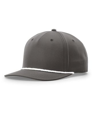 Richardson Hats 258 Braided Performance Cap in Dark grey/ white