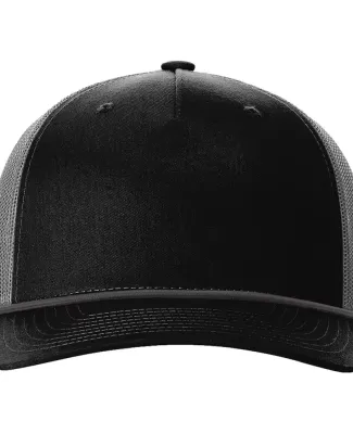 Richardson Hats 112FPR Rope Trucker Cap in Black/ charcoal