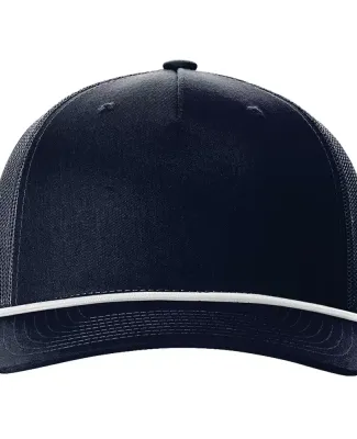 Richardson Hats 112FPR Rope Trucker Cap in Navy/ white