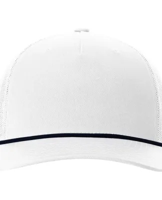 Richardson Hats 112FPR Rope Trucker Cap in White/ navy