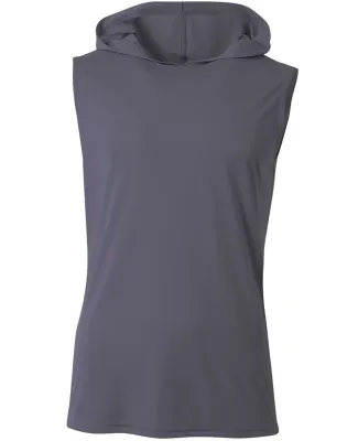 A4 Apparel NB3410 Youth Sleeveless Hooded T-Shirt in Graphite