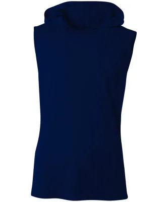 A4 Apparel NB3410 Youth Sleeveless Hooded T-Shirt in Navy