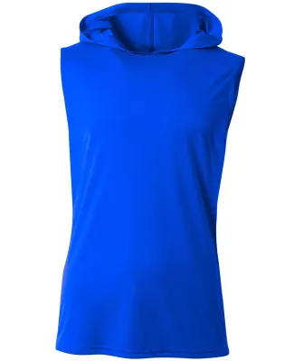 A4 Apparel NB3410 Youth Sleeveless Hooded T-Shirt in Royal