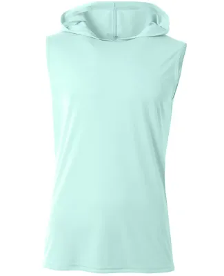 A4 Apparel NB3410 Youth Sleeveless Hooded T-Shirt in Pastel mint