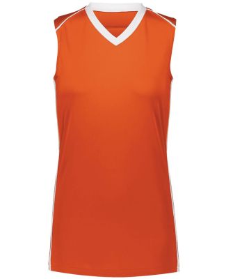 Augusta Sportswear 1687 Women's Rover Jersey in Orange/ white