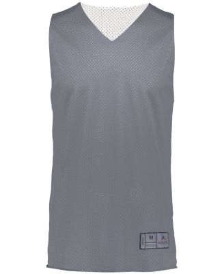 Augusta Sportswear 162 Youth Reversible 2.0 Jersey in Graphite/ white