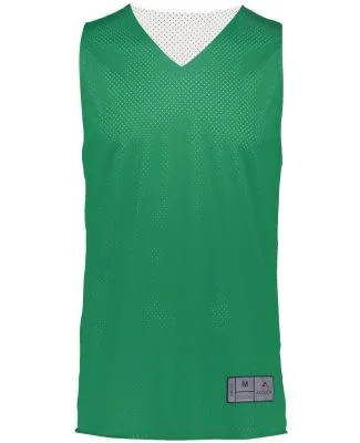 Augusta Sportswear 162 Youth Reversible 2.0 Jersey in Kelly/ white