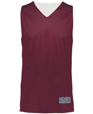 Augusta Sportswear 162 Youth Reversible 2.0 Jersey in Maroon/ white