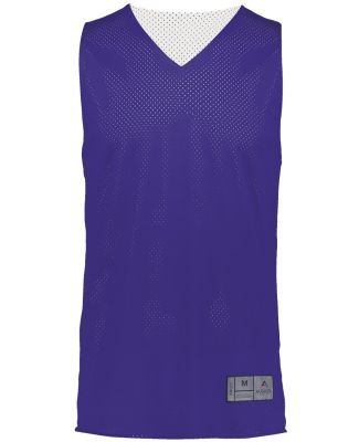 Augusta Sportswear 162 Youth Reversible 2.0 Jersey in Purple/ white