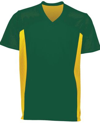 Augusta Sportswear 264 Reversible Flag Football Je in Dark green/ gold