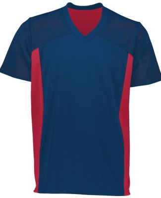 Augusta Sportswear 264 Reversible Flag Football Je in Navy/ scarlet