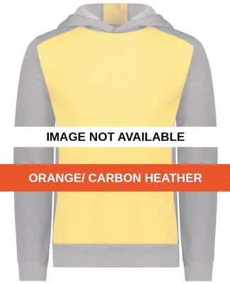 Augusta Sportswear 6866 Youth Eco Revive™ Three- Orange/ Carbon Heather