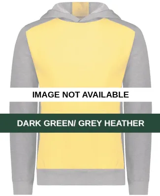 Augusta Sportswear 6866 Youth Eco Revive™ Three- Dark Green/ Grey Heather