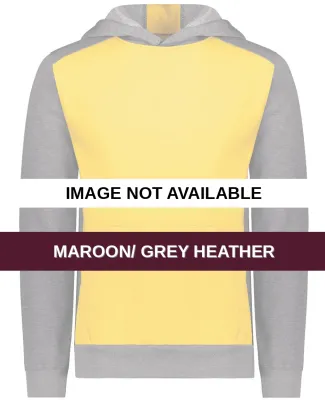 Augusta Sportswear 6866 Youth Eco Revive™ Three- Maroon/ Grey Heather