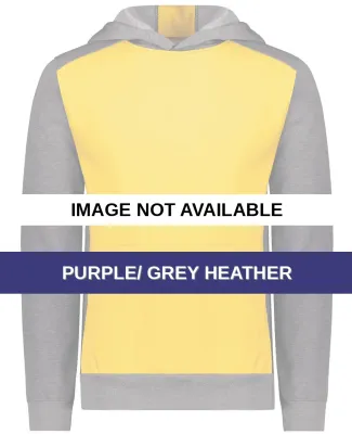 Augusta Sportswear 6866 Youth Eco Revive™ Three- Purple/ Grey Heather