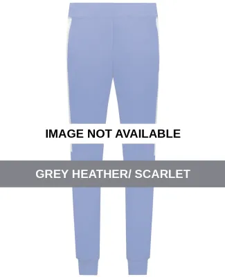 Augusta Sportswear 6869 Youth Eco Revive™ Three- Grey Heather/ Scarlet