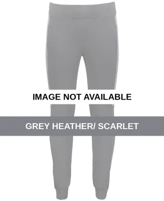 Augusta Sportswear 6870 Women's Eco Revive™ Thre Grey Heather/ Scarlet