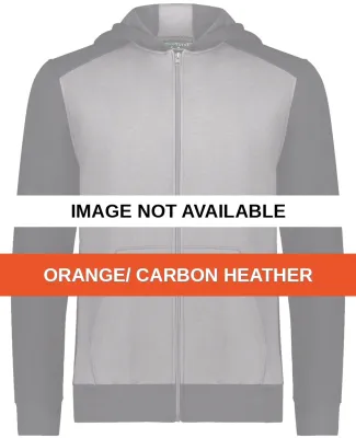 Augusta Sportswear 6900 Youth Eco Revive™ Three- Orange/ Carbon Heather