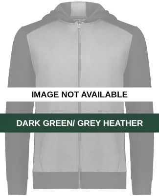 Augusta Sportswear 6900 Youth Eco Revive™ Three- Dark Green/ Grey Heather