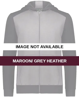Augusta Sportswear 6900 Youth Eco Revive™ Three- Maroon/ Grey Heather