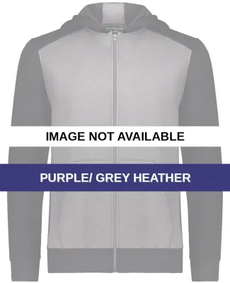 Augusta Sportswear 6900 Youth Eco Revive™ Three- Purple/ Grey Heather
