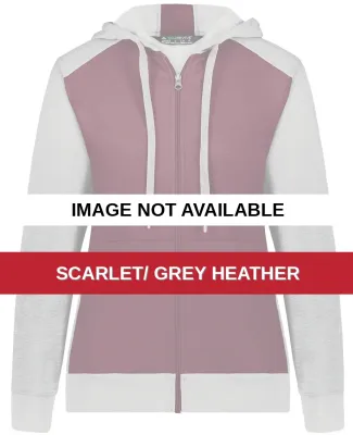 Augusta Sportswear 6901 Women's Eco Revive™ Thre Scarlet/ Grey Heather