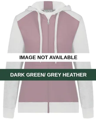 Augusta Sportswear 6901 Women's Eco Revive™ Thre Dark Green/ Grey Heather