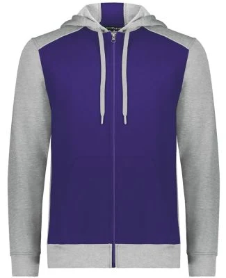 Augusta Sportswear 6899 Eco Revive™ Three-Season in Purple/ grey heather