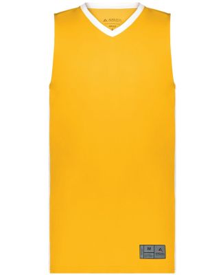 Augusta Sportswear 6886 Match-Up Basketball Jersey in Gold/ white