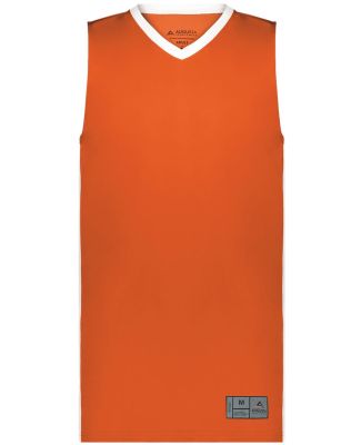 Augusta Sportswear 6886 Match-Up Basketball Jersey in Orange/ white