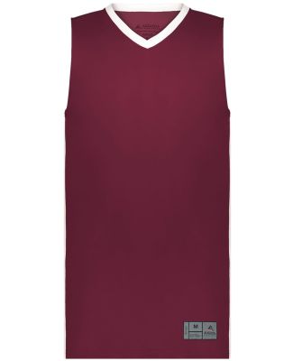 Augusta Sportswear 6887 Youth Match-Up Basketball  in Maroon/ white