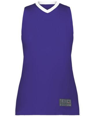 Augusta Sportswear 6888 Women's Match-Up Basketbal in Purple/ white